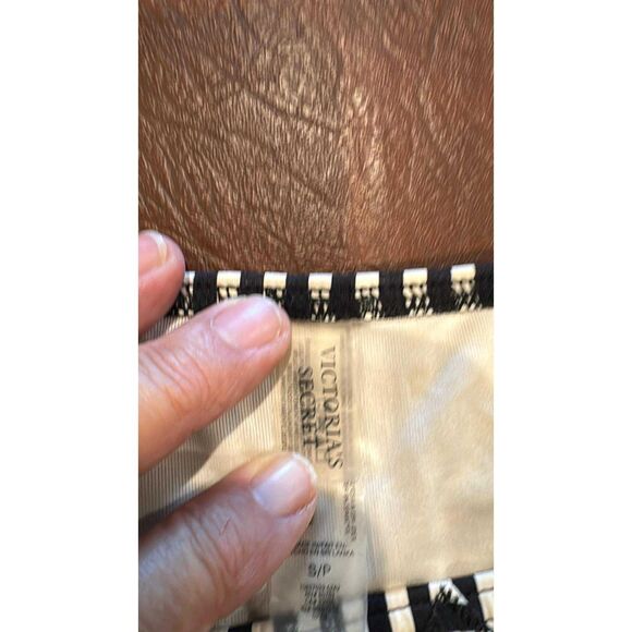 Victoria Secret Swim Bottoms Size S/P  Black and White - Picture 3 of 6